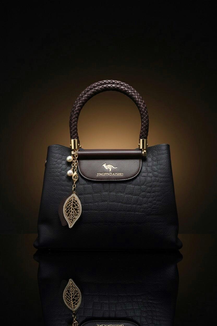 Royal Weave Top-Handle Elegance Bag