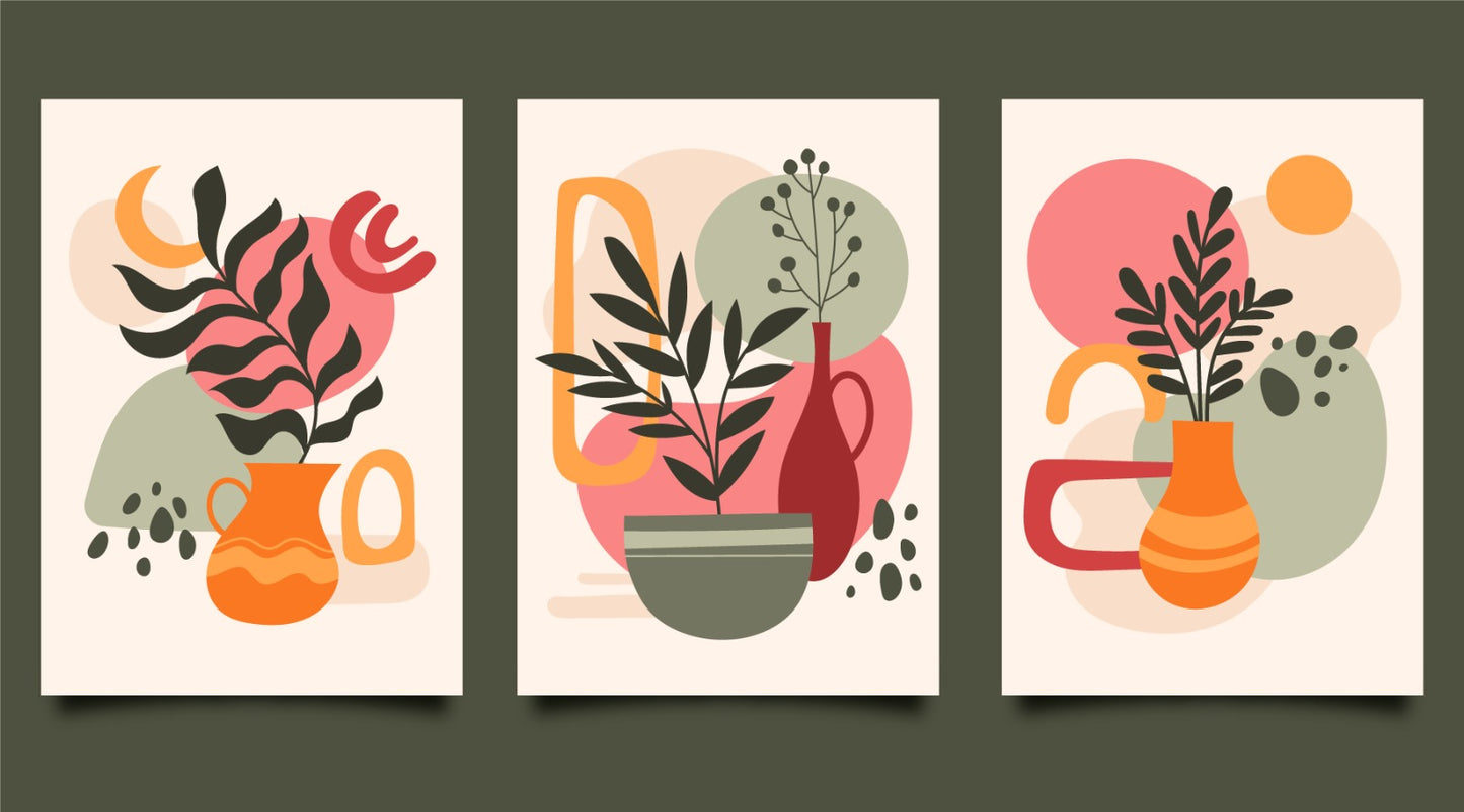 Boho Chic Plant Trio