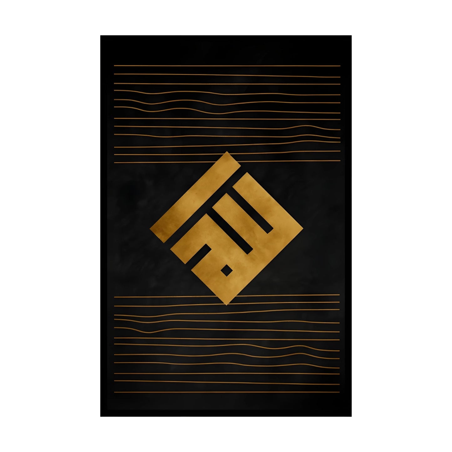 Luxury Black & Gold Modern Art Trio – Elegant Wall Masterpiece