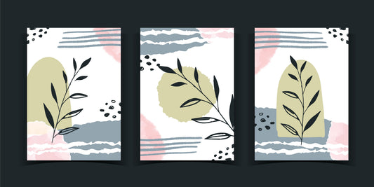 Pastel Harmony Wall Art Trio
