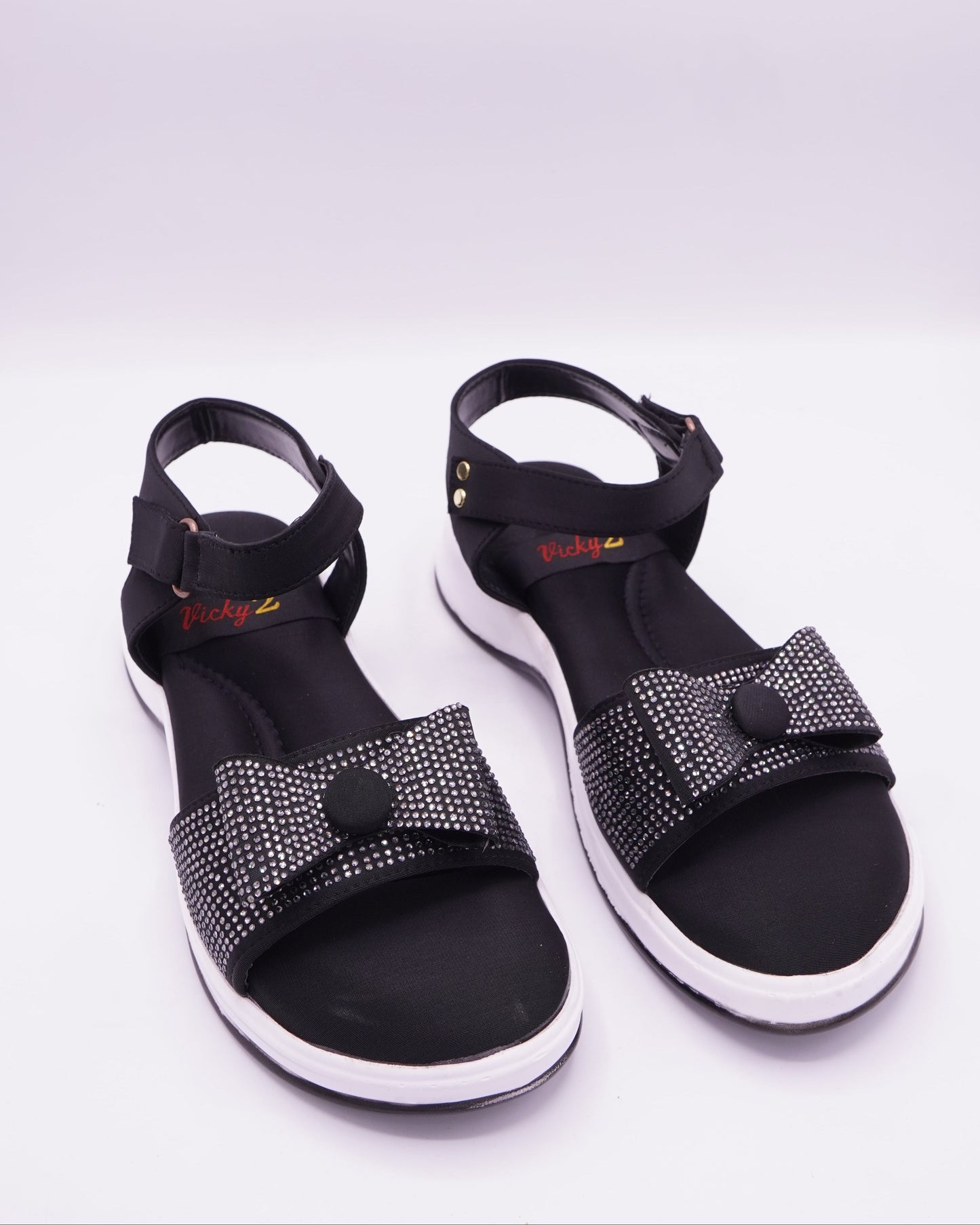 Glamorous Embellished Sport-Chic Sandals