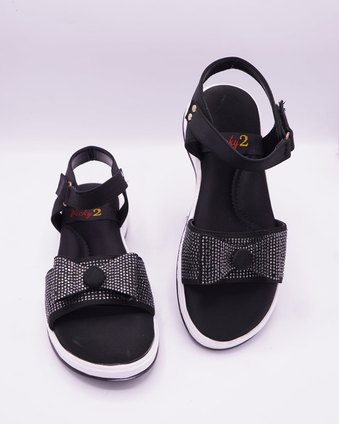 Glamorous Embellished Sport-Chic Sandals