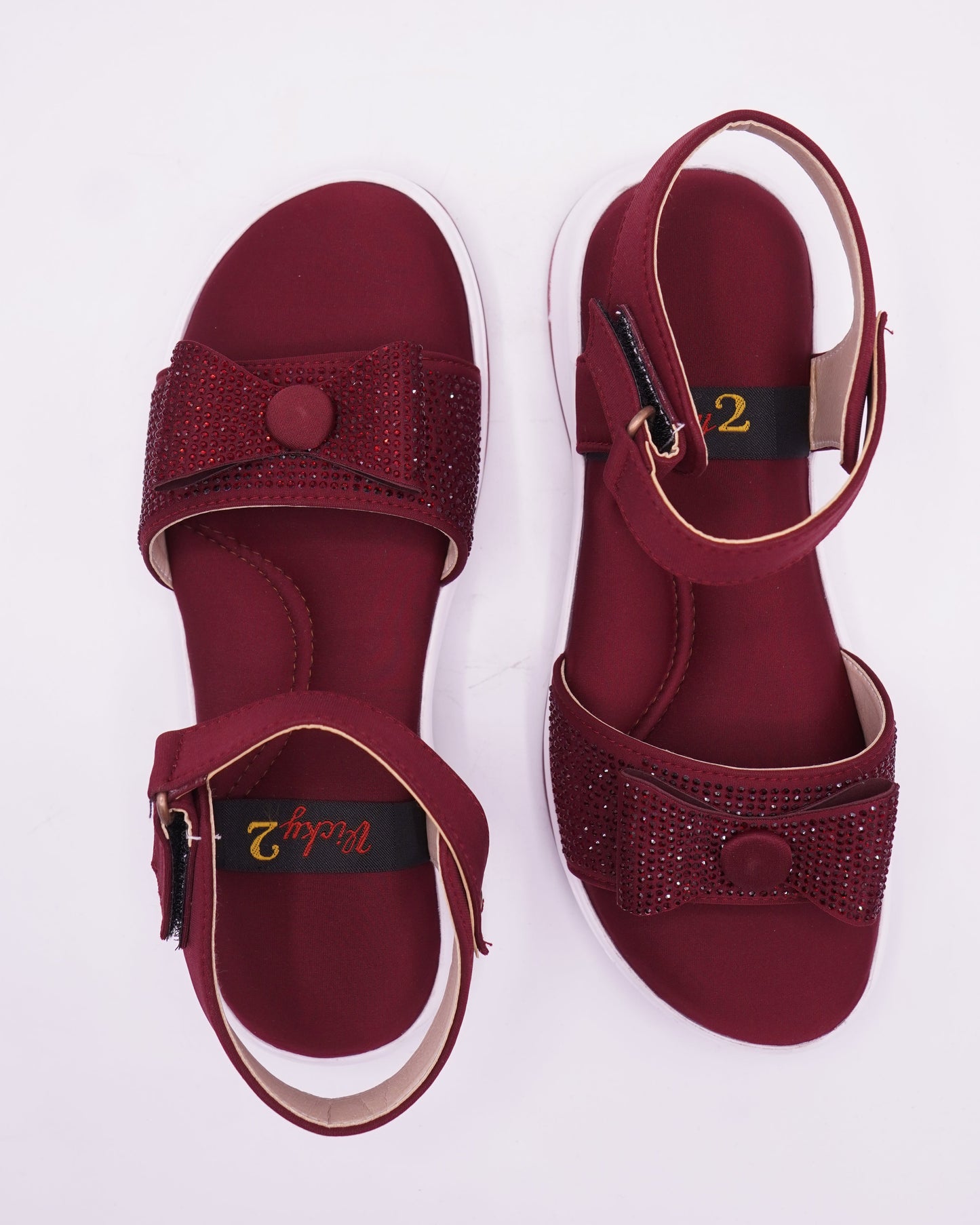 Crystal-Embellished Sport-Comfort Sandals