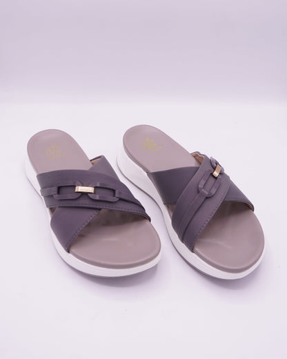 Elegant Criss-Cross Wedge Slides