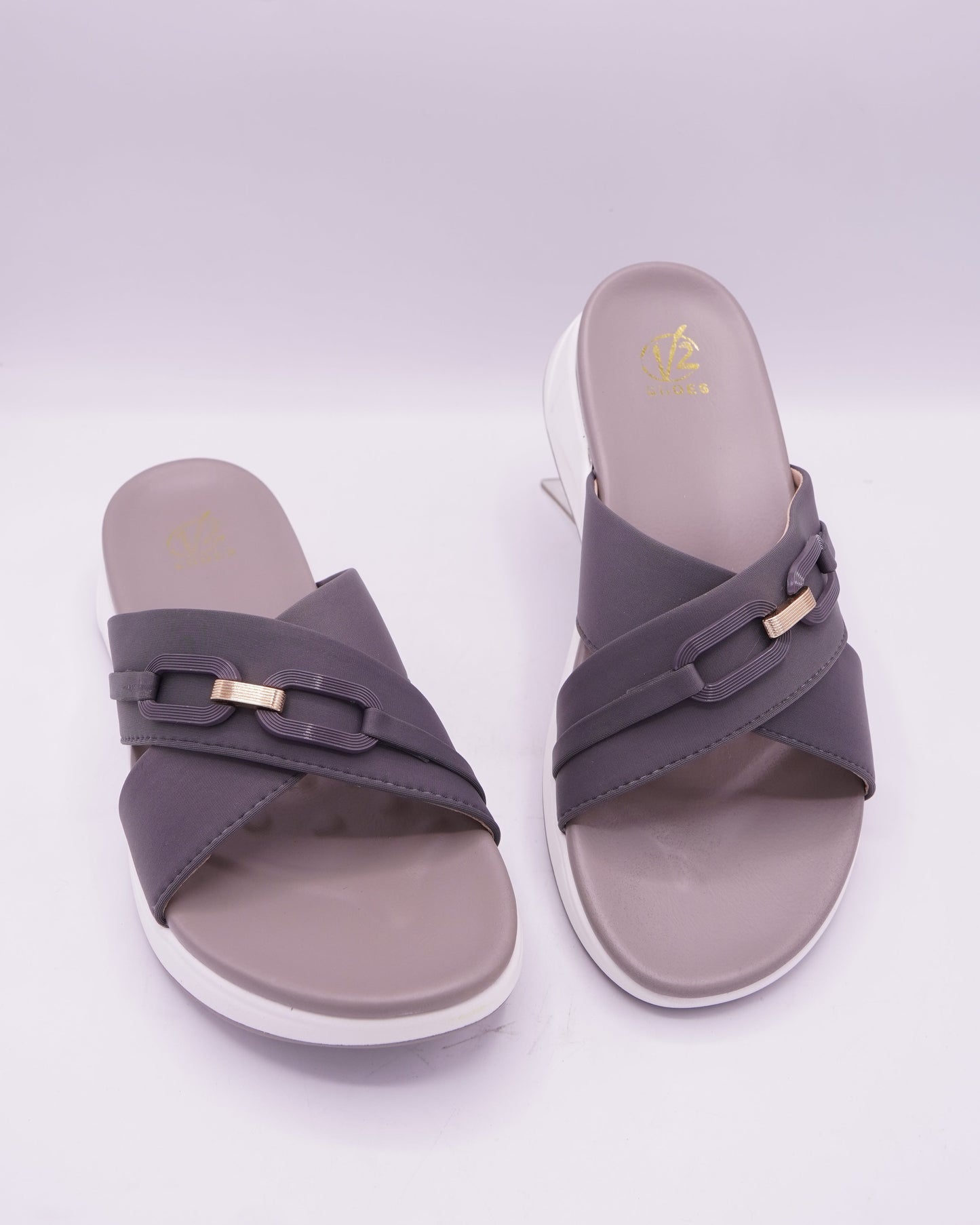 Elegant Criss-Cross Wedge Slides