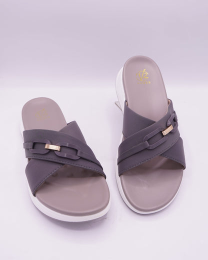 Elegant Criss-Cross Wedge Slides