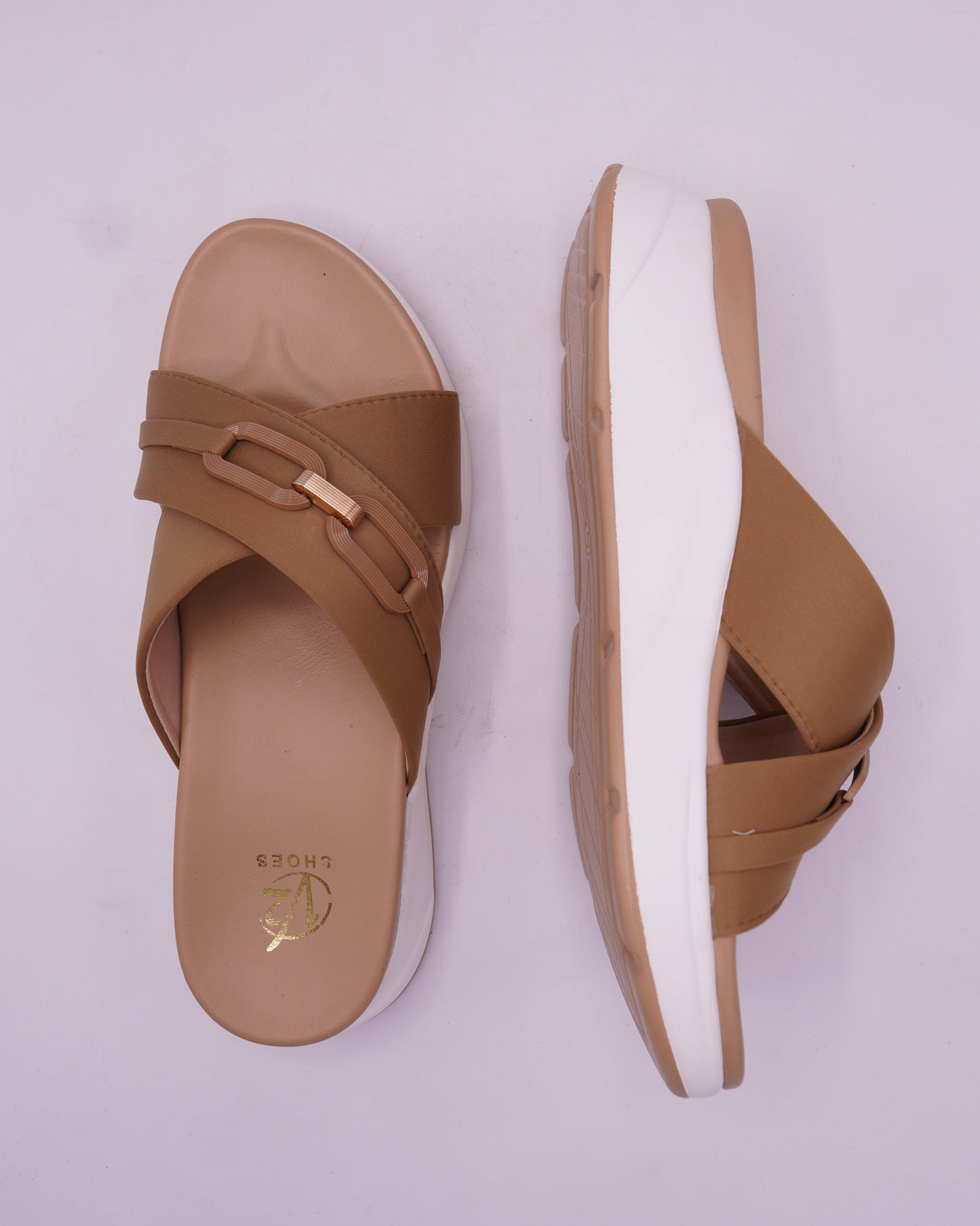 Sophisticated Camel Wedge Slides