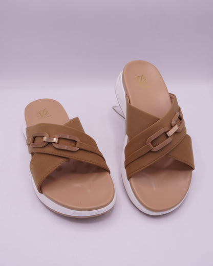 Sophisticated Camel Wedge Slides