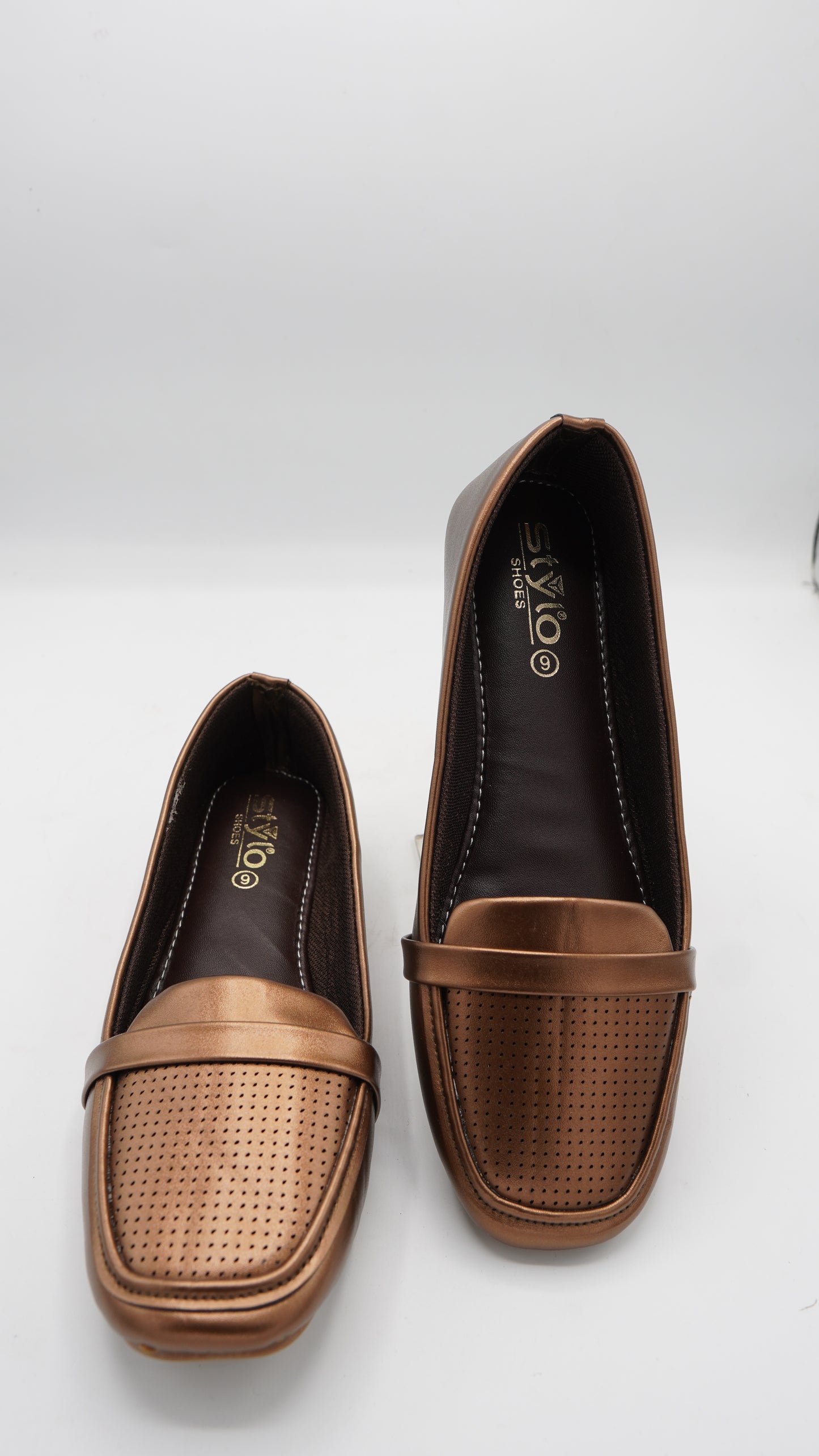 Metallic Bronze Pumps