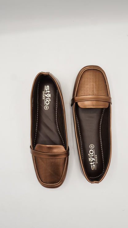 Metallic Bronze Pumps