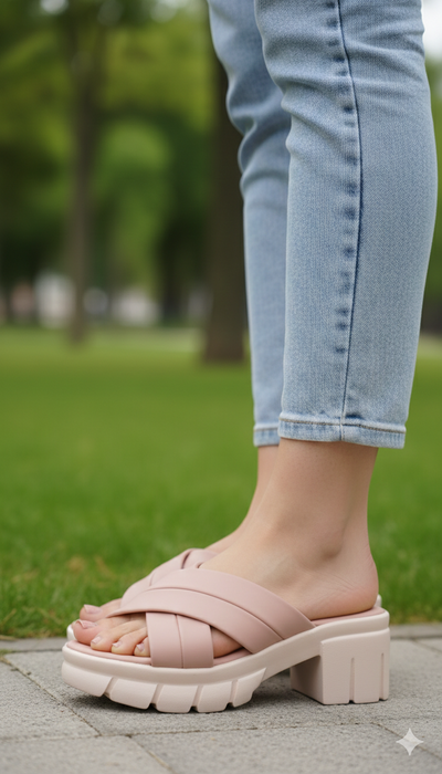 Chic Criss-Cross Platform Sandals