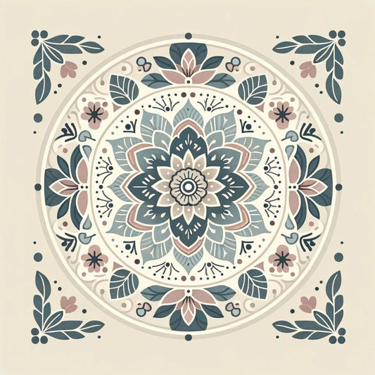 Serene Symmetry: Pastel Mandala Delight