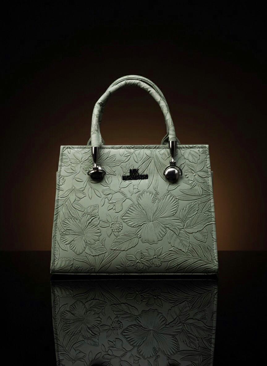 Elegant Floral Embossed Tote Bag – Sophisticated Style