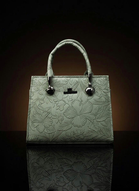 Elegant Floral Embossed Tote Bag – Sophisticated Style