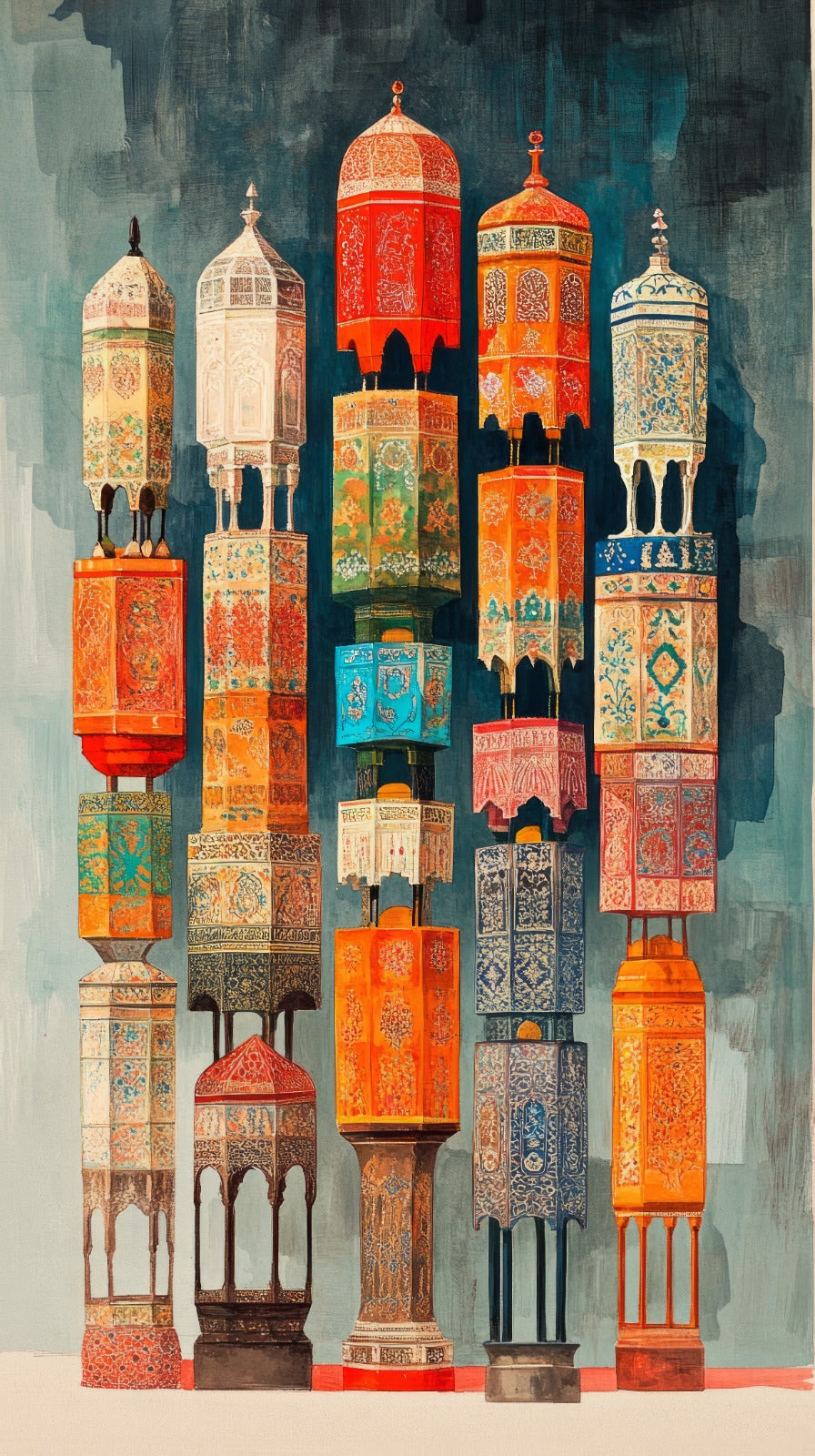 Vibrant Towers of Heritage