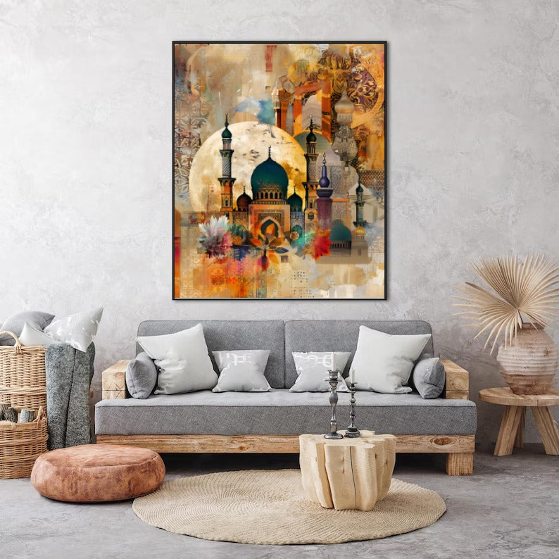 Moonlit Mosque Harmony