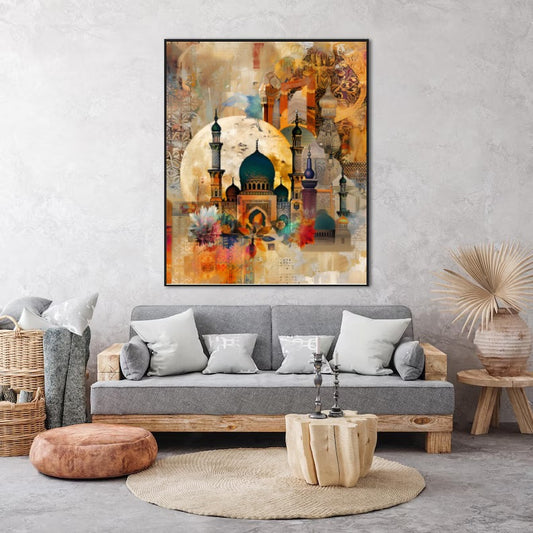 Moonlit Mosque Harmony