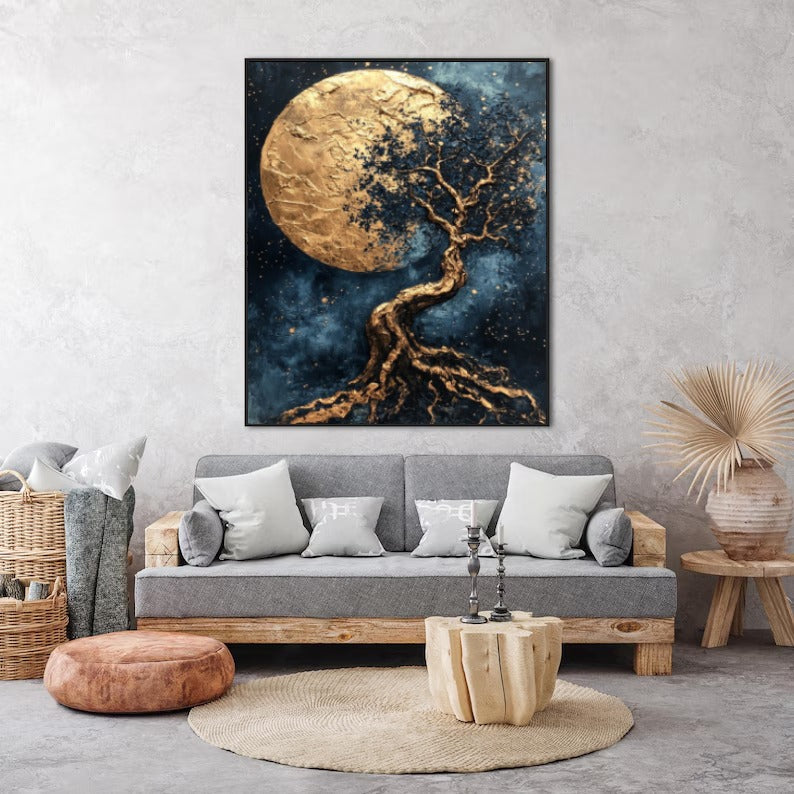 Moonlit Majesty: Gold & Night