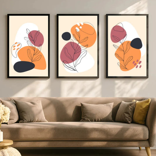 Modern Minimalist Art Trio