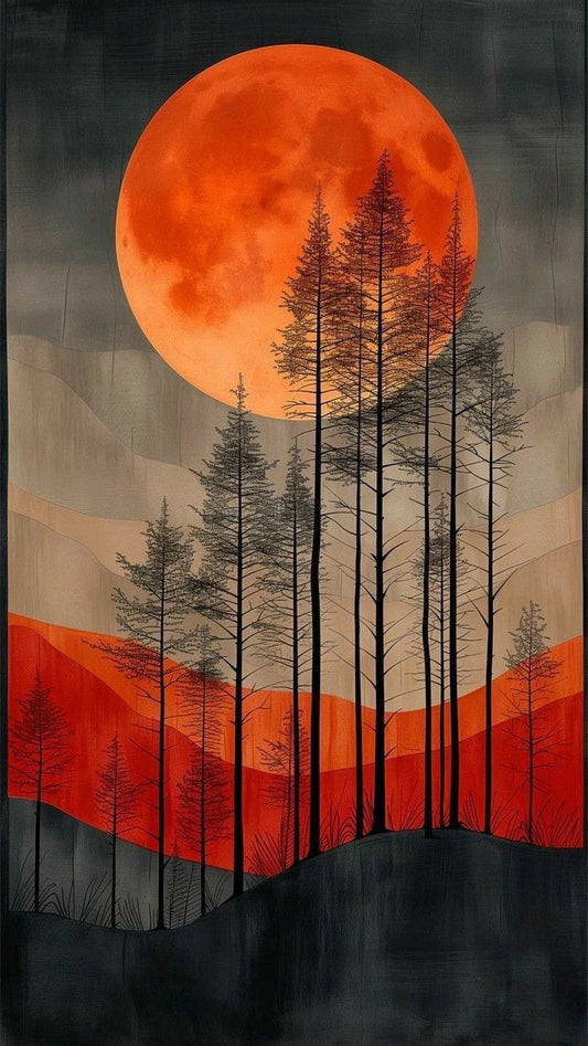 Moonlit Ember: A Dance of Shadows