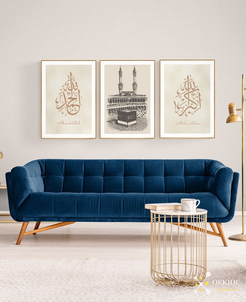 Elegant Islamic Art Trio - Modern Luxury Living