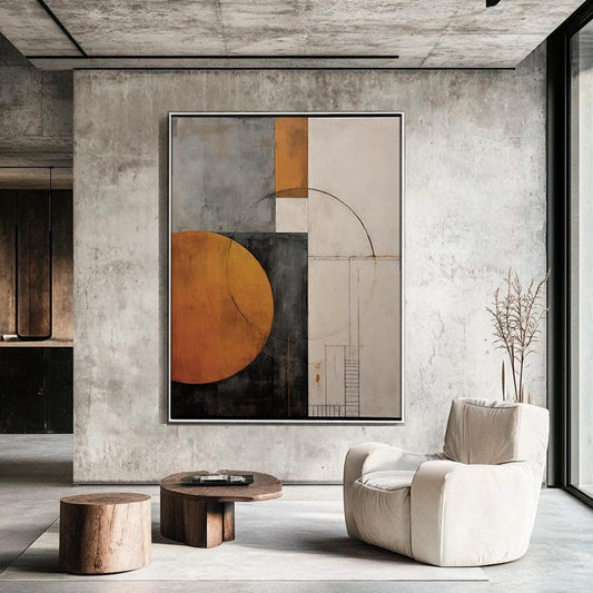 Modern Minimalist Masterpiece: Abstract Harmony